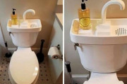 欧米人「日本のトイレめちゃ合理的やねん！手洗いシンクあるなんてなんて先進国なんや！」
