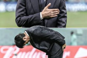 海外「W杯、日本チームを応援しに来てくれたファン達に感謝の礼をする日本チーム監督」