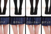 外国人「日本の女子のタイツと靴下の長さ、お前らはどれが好み？」