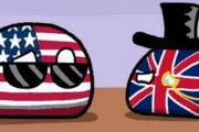 【アメリカ-イギリス】45度だよ！【ポーランドボール】