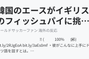 韓国のエースがイギリスのフィッシュパイに挑戦する様子に海外興味津々！（海外の反応）