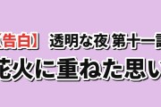 【告白】『透明な夜に駆ける君と』第11話、花火に重ねた思いに海外涙