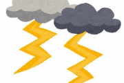 「ロケット打ち上げの直後に雷が落ちると…まるでビーム！」