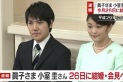 【韓国の反応】日本・眞子内親王、26日結婚…「非難世論でPTSDに悩まされ」