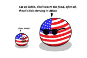 【アフリカ】アフリカの子供たちは食べたくても食べれないんだよ！【ポーランドボール】