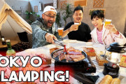 池袋でバーベキュー⁉ビルの屋上でグランピング！！外国人「普通のキャンプより気軽にできるのがいいね！」