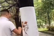 【海外の注目動画】完璧に風景に溶け込んでしまう絵のオチに注目