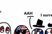 【アメリカ】アメリカは怖がらないよ【ポーランドボール】