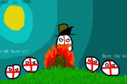 【イギリス】魔女の呪い【ポーランドボール】