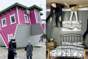 【海外】逆さまの家がオープンしたよ！天井を歩いて素敵な写真撮ってね♡