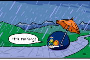 【アメリカ】色んな雨【ポーランドボール】