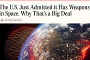 アメリカが宇宙兵器の配備を認める、中露は言語道断だと非難、外国人は「お前らが言うな」と総ツッコミ（海外の反応