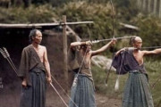 弓の練習をするサムライの写真（1860年）　海外の反応