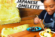日本の玉子焼き作りに挑戦する黒人女性に海外興味津々！（海外の反応）