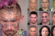 10代のころから犯罪を繰り返す男の顔の変化がわかるマグショット写真