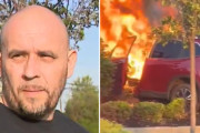 【海外】炎の車からドライバーを救出したヒーローの勇気—爆発寸前の感動エピソード