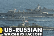 海外「これは危険か！？」「よくあることでは…？」日本海で訓練中のロシア軍艦が接近した米軍艦に警告