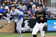 【海外の反応】憧れの大谷翔平にホームランを打たれた瞬間のスキーンズの表情【MLB】