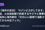 【海外の反応】『#ゾンビさがしてます』3話、火炎放射器で豹変するサクラと衝撃の結末に海外絶句 「かわいい絵柄で油断させてからの左フック」