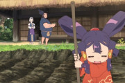 【海外の反応】アニメ「天穂のサクナヒメ」３話感想：サクナ、農業の厳しさに理解らせられる。そして待望の田植え唄！
