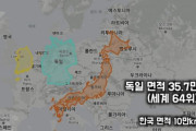 韓国人「日本が想像よりもデカかった‥（ﾌﾞﾙﾌﾞﾙ」日本の国土とヨーロッパを比較した結果‥　韓国の反応