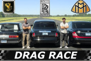 【海外の反応】日独英の超高級車でドラッグレースしてみた！