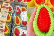 韓国人「デカッ！」あの国が巨大イチゴを独自開発！しかも甘さは2倍でほのかに桃の香りまで‥　韓国の反応