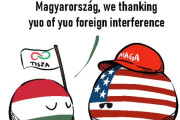 【ハンガリーアメリカ】アメリカが民主主義に貢献したよ【ポーランドボール】
