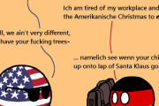 【ドイツ】アメリカのサンタに会いに行くよ【ポーランドボール】