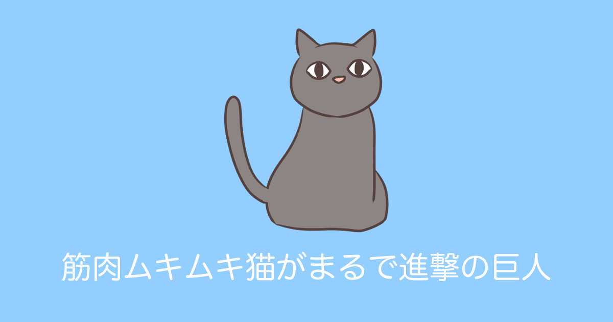 日本の「筋肉ムキムキ猫」がまるで進撃の巨人だと話題にｗｗｗ【台湾人の反応】 | 海外の反応アンテナ