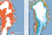 海外「グリーンランドの氷床が急激に溶け、1ヶ月で海面が世界的に0.5mm上昇」
