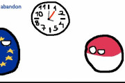 【ドイツ】時計が進んでるよ【ポーランドボール】