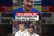 3HRでアメリカをWBC敗退から救ったイタリア系アメリカ人の発言にMLBファン騒然！←「最高すぎる！」（海外の反応）