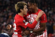 外国人「日本人がやった」堂安律、トドメの5ゴール目を奪取！日本人が今季CLドリブル成功数ランキング上位入り！【海外の反応】