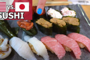 日本の寿司vsアメリカの寿司。どっちの方が美味しそう？