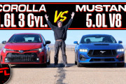【海外の反応】V8マスタング対GRカローラ！勝つのはどっちだ？