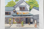 海外「これは素晴らしい！よくできてるよ！！」水彩画で描いた日本の店頭の絵が綺麗だと海外で話題に！！