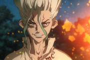 【海外の反応】Dr.STONE 1話「100億パーセント面白いアニメだった！」