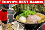 外国人「日本のラーメンはいつ見ても絶対に食べたくなる」東京にある”百麺”のラーメンはどうやって調理されてるのか見てみよう！！