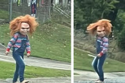 5歳少年がチャッキーに扮し、地域の住民らを恐怖に陥れる事案