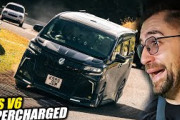 【海外の反応】改造したトヨタアルファードでニュルブルクリンクを走ってみた！