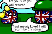 【イギリス】クリスマスに帰るよ【ポーランドボール】