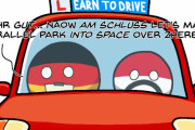 【ポーランド】ポーランドはパーキングスペースに行けないよ【ポーランドボール】