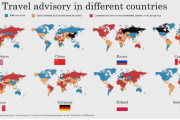 海外「各国の旅行勧告。ロシアは日本を危険過ぎるので渡航を勧めない国に指定している」