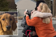 【海外】犬の勘が光る！ハイカーの犬が失踪ゴールデンレトリバーを煤だらけの穴から救出した件