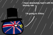 【イギリス】雨は不可避だよ【ポーランドボール】