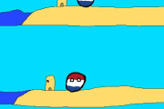 【パラオ】海なんて怖くないよ【ポーランドボール】