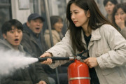 電車で消火器噴射の20代女性に韓国騒然…「作動確認したかった」に呆れ声