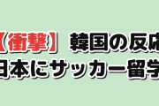【衝撃】韓国人「サッカー留学、ブラジルじゃなくて日本になってた」