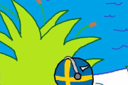 【スウェーデン】スパイとカエル【ポーランドボール】